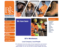 Tablet Screenshot of bjsworkwear.com.au